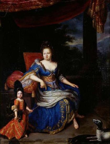 Constantijn Netscher Portrait de la princesse Palatine